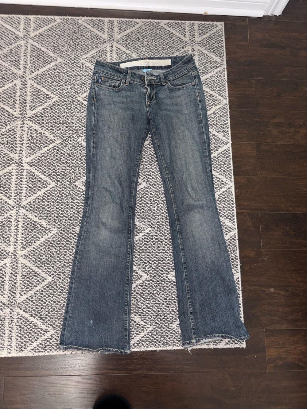 Y2K Low-Rise Blue Bootcut Jeans